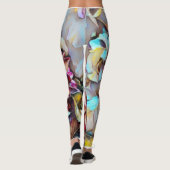 Boho Bloem Yoga Broek Leggings (Achterkant)