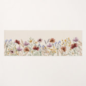 Boho Bloem Yoga Mat (Voorkant (horizontaal))