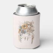 Boho-bloemboeket en dromenvanger blikjeskoeler (Blikje Voorkant)