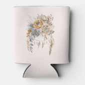Boho-bloemboeket en dromenvanger blikjeskoeler (Voorkant)