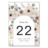 Boho Bloemboog Bruiloft Kaart (Voorkant)