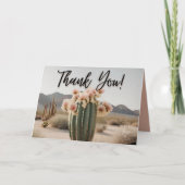 Boho | bloemcactus | esthetisch | bedankkaart (Voorkant)