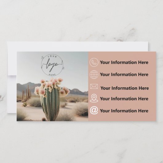 Boho | bloemcactus | esthetisch |Cadeaubon (Achterkant)