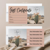 Boho | bloemcactus | esthetisch |Cadeaubon
