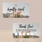 Boho | bloemcactus | esthetisch | loyaliteits-Kaar Visitekaartje