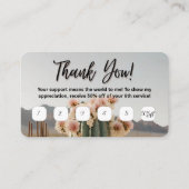 Boho | bloemcactus | esthetisch | loyaliteits-Kaar Visitekaartje (Achterkant)