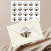 Boho | bloemcactus | esthetisch ronde sticker