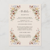 Boho bloemdetail Informatiekaartje (Voorkant)