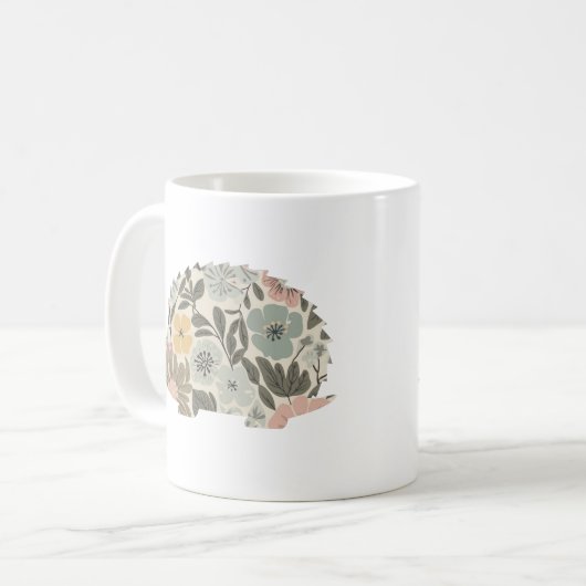 Boho Bloemeg Stachelbaard Koffiemok (Voorkant links)