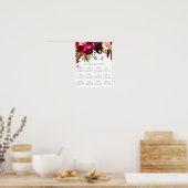 Boho Bloemen | 2019 Agenda met Monogram Poster (Keuken)