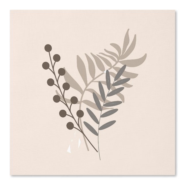 BOHO BLOEMEN AARDETONEN NAADLOOS BEHANG (Voorkant)