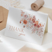Boho bloemen baby brunch bedankkaart