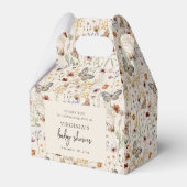 Boho Bloemen Baby Shower Bedankdoosjes (Achterkant)