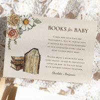 Boho  Bloemen Baby shower Boeken voor Baby