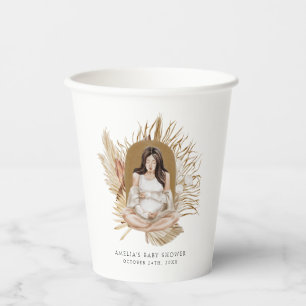 Boho Bloemen Baby Shower Papieren Bekers