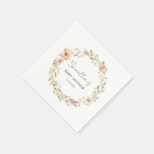 Boho Bloemen Baby Shower Servet (Hoek)