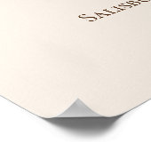 Boho  Bloemen Baby shower Welkom Poster (Hoek)