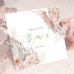 boho bloemen Baptisme Invitation Kaart<br><div class="desc">Baptisme-uitnodiging</div>