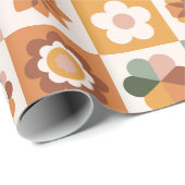 Boho Bloemen Bloemen Cadeaupapier (Rol Hoek)