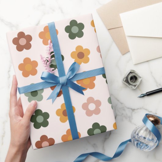 Boho Bloemen Bloemen Cadeaupapier (Geschenken)