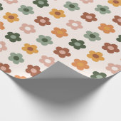 Boho Bloemen Bloemen Cadeaupapier (Hoek)