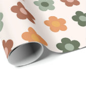 Boho Bloemen Bloemen Cadeaupapier (Rol Hoek)