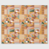 Boho Bloemen Bloemen Cadeaupapier (Vlak)