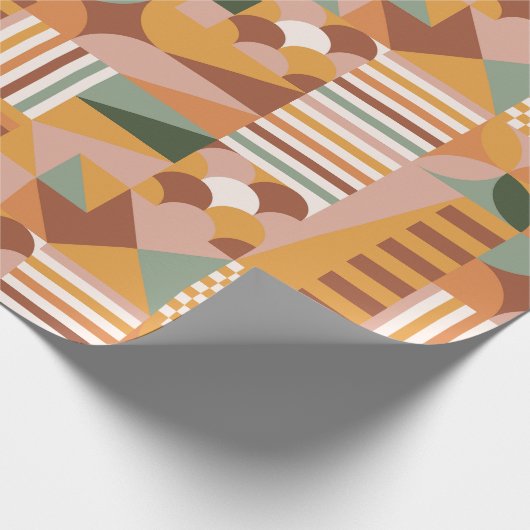 Boho Bloemen Bloemen Cadeaupapier (Hoek)