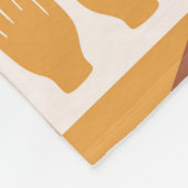 Boho Bloemen Bloemen Fleece Deken (Hoek)