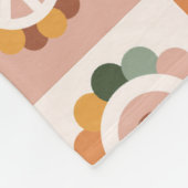 Boho Bloemen Bloemen Fleece Deken (Hoek)