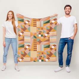 Boho Bloemen Bloemen Fleece Deken