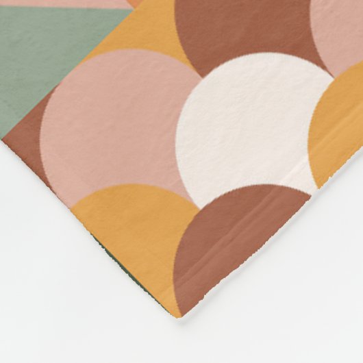 Boho Bloemen Bloemen Fleece Deken (Hoek)