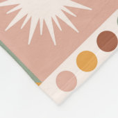 Boho Bloemen Bloemen Fleece Deken (Hoek)