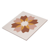 Boho Bloemen Bloemen Tegeltje (Zijkant)