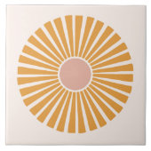 Boho Bloemen Bloemen Tegeltje (Voorkant)