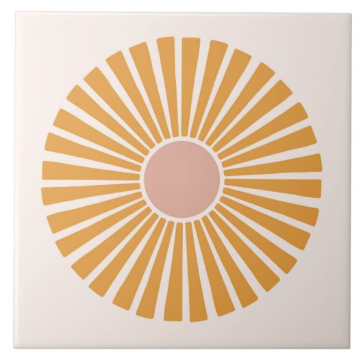 Boho Bloemen Bloemen Tegeltje (Voorkant)