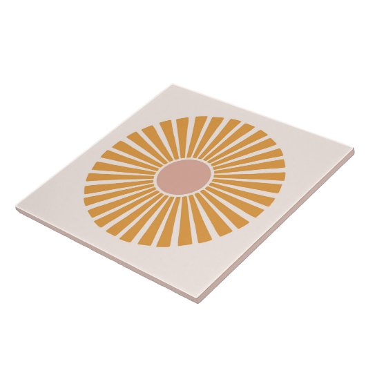 Boho Bloemen Bloemen Tegeltje (Zijkant)