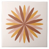 Boho Bloemen Bloemen Tegeltje (Voorkant)