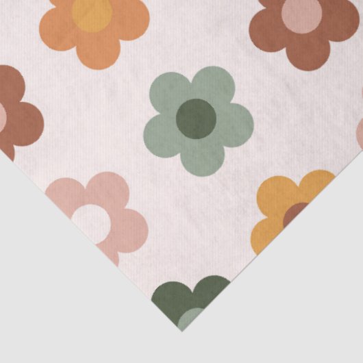 Boho Bloemen Bloemen Tissuepapier (Detail)