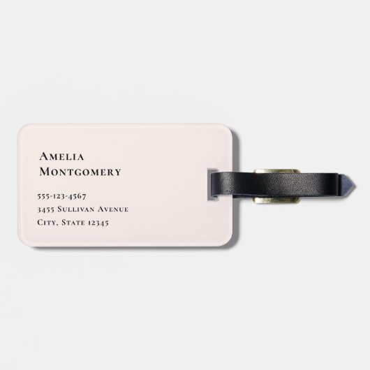 Boho Bloemen Boeket en Dreamcatcher Bagagelabel (Achterkant horizontaal)