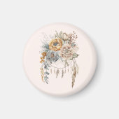 Boho Bloemen Boeket en Dreamcatcher Magneet (Voorkant)