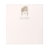 Boho Bloemen Boeket en Dreamcatcher Notitieblok (Voorkant)