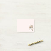 Boho Bloemen Boeket en Dreamcatcher Post-it® Notes (Op bureau)