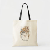 Boho Bloemen Boeket en Dreamcatcher Tote Bag (Voorkant)