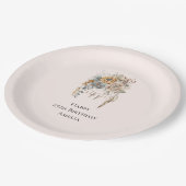 Boho Bloemen Boeket en Dreamcatcher Verjaardag Papieren Bordje (Gekanteld)