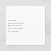 Boho Bloemen Boeket en Dreamcatcher Vierkante Visitekaartje (Achterkant)