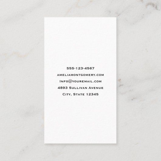 Boho Bloemen Boeket en Dreamcatcher Visitekaartje (Achterkant)