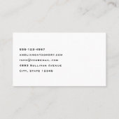 Boho Bloemen Boeket en Dreamcatcher Visitekaartje (Achterkant)