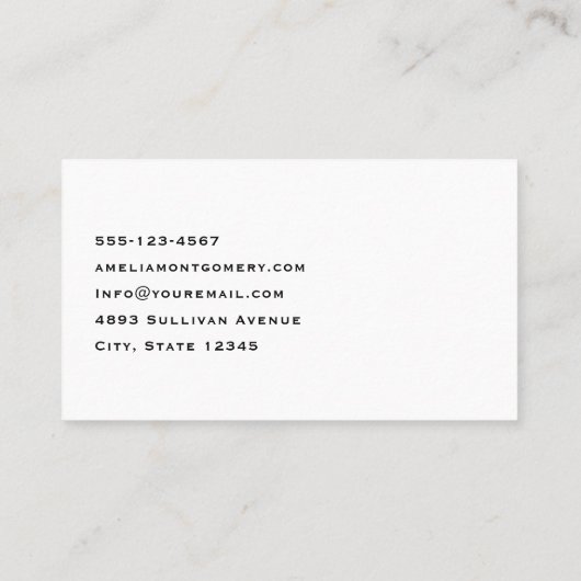 Boho Bloemen Boeket en Dreamcatcher Visitekaartje (Achterkant)