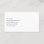 Boho Bloemen Boeket en Dreamcatcher Visitekaartje (Achterkant)